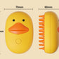 Pet Whale Small Yellow Duck Spray Massage Comb