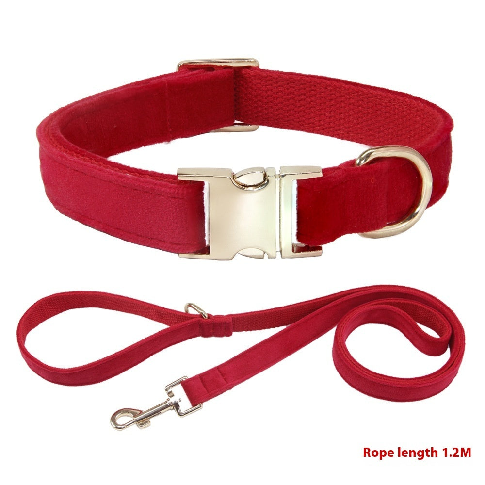 Dog Collar With Engraved Lettering, Anti Loss Collar, Large Dog Leash