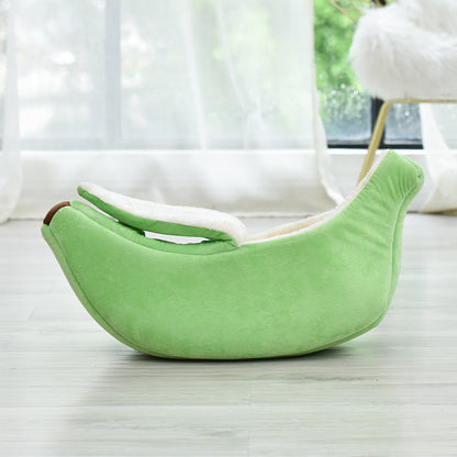 Removable And Washable Round Long Hair Cat's Nest Four Seasons Universal Banana Dog's Nest